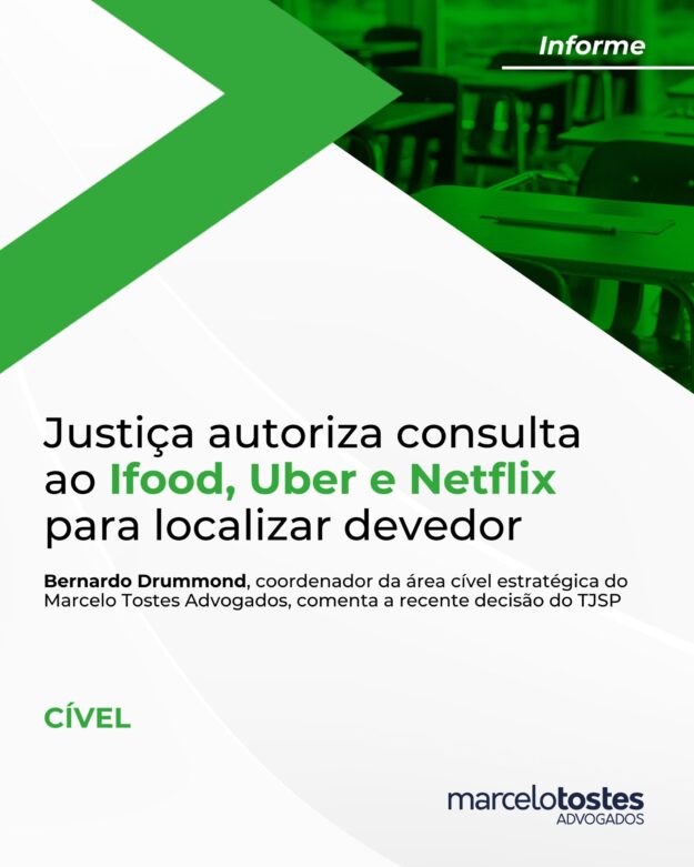 Justiça autoriza consulta ao Ifood, Uber e Netflix para localizar devedor